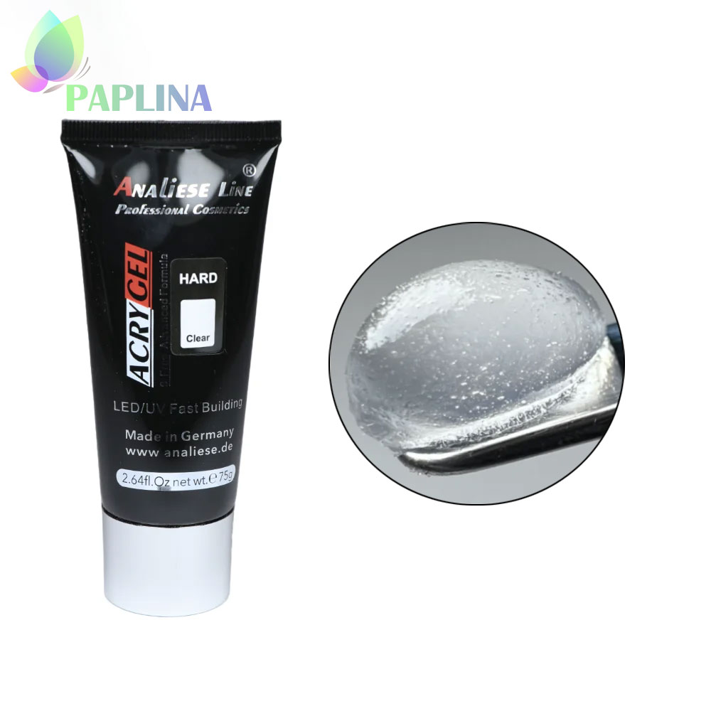 خرید و قیمت پلی ژل هارد کاشت ناخن کلییر 75 گرم آنالیز Analiese