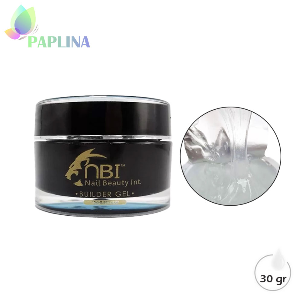 خرید بیلدر ژل کاشت ناخن ان بی آی NBI CLEAR 30g با قیمت رقابتی از پاپلینا