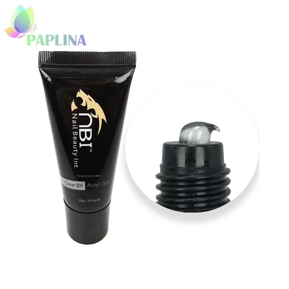 خرید پلی ژل ناخن ان بی آی NBI CLEAR 001 30g با قیمت رقابتی از پاپلینا
