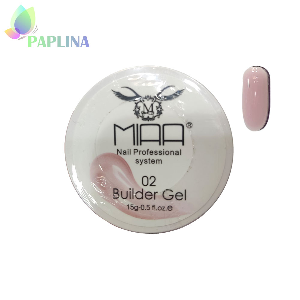 خرید بیلدر ژل کاشت ناخن میا کد02 MIAA 15g با قیمت رقابتی از پاپلینا